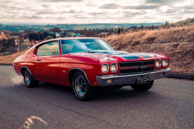 red 1960s camaro ss